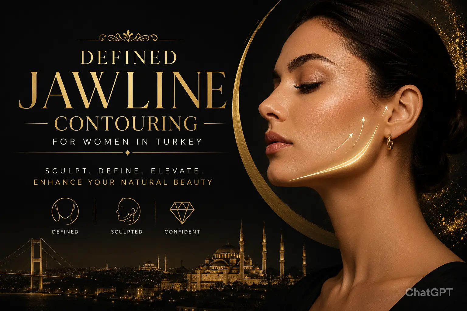 Defined Jawline Women